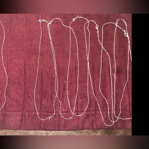 20” 1mm silver snake chain